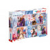Set 4 Puzzles Clementoni, Supercolor Puzzle, Frozen 2 - 2x20 piese si 2x60 piese, pentru copii de 3-5 ani